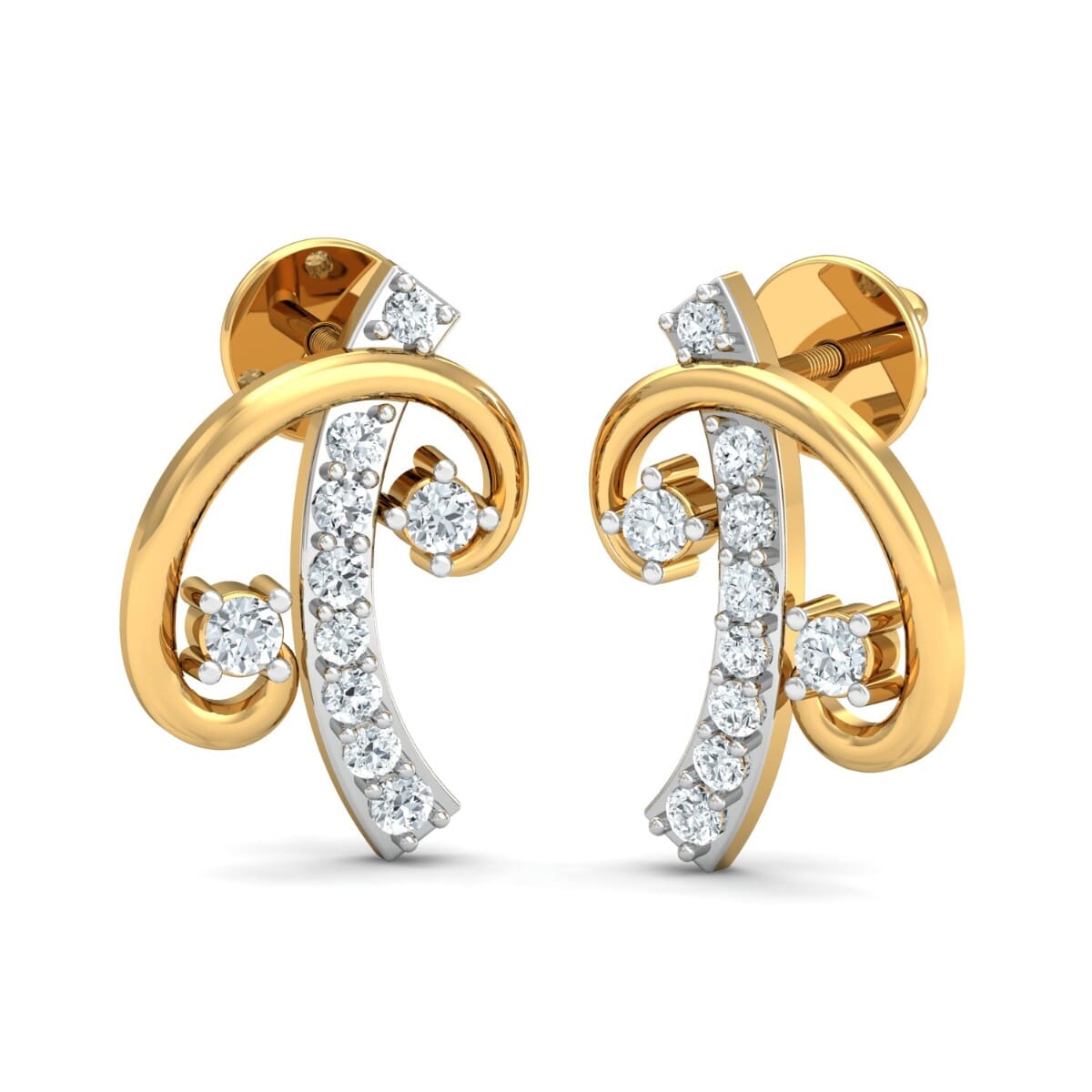 Round Diamond Fancy Earrings