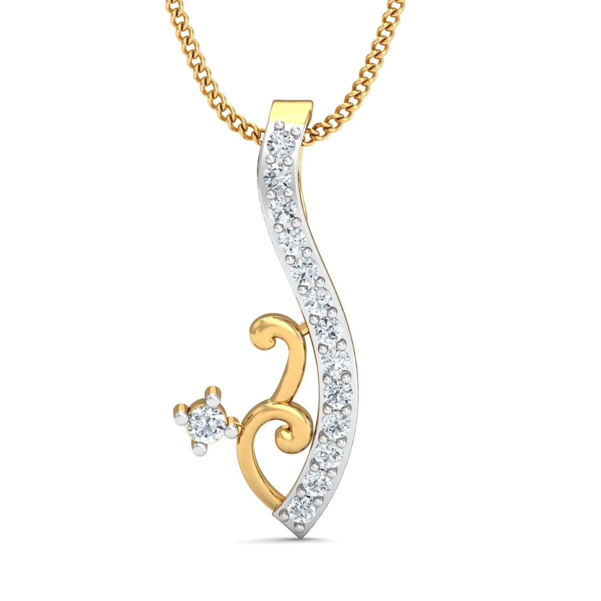 Round Diamond Fancy Pendant