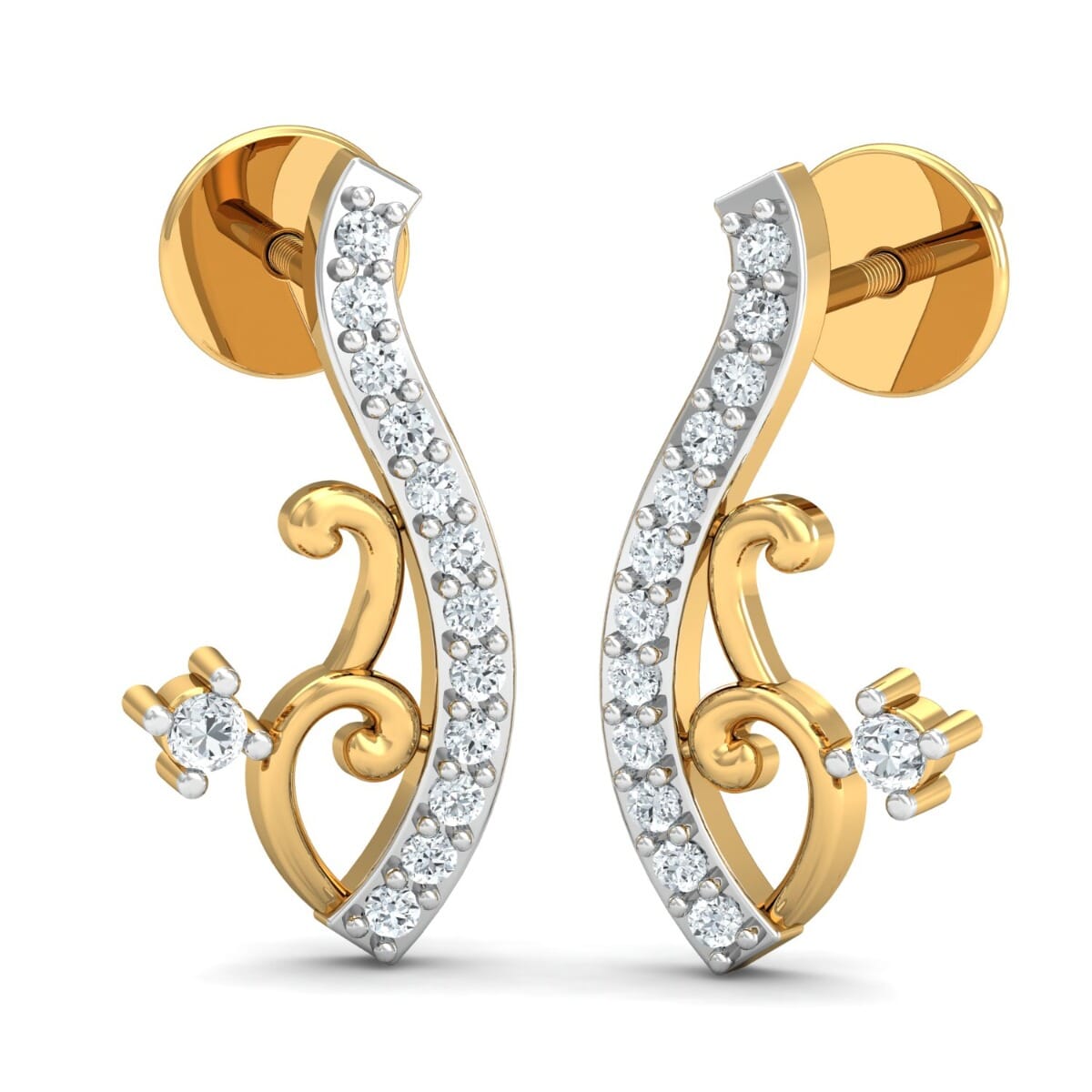 Round Diamond Fancy Earrings