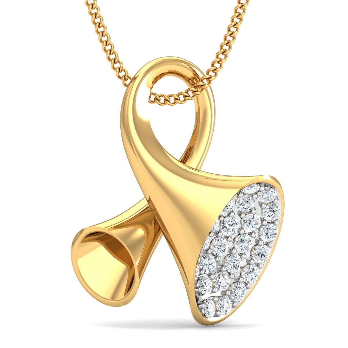 Round Diamond Fancy Pendant