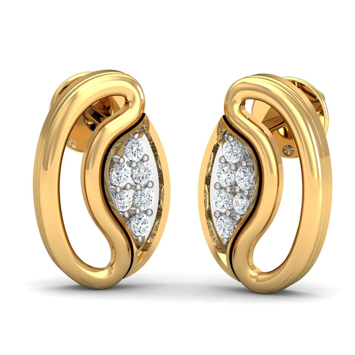 Round Diamond Fancy Earrings