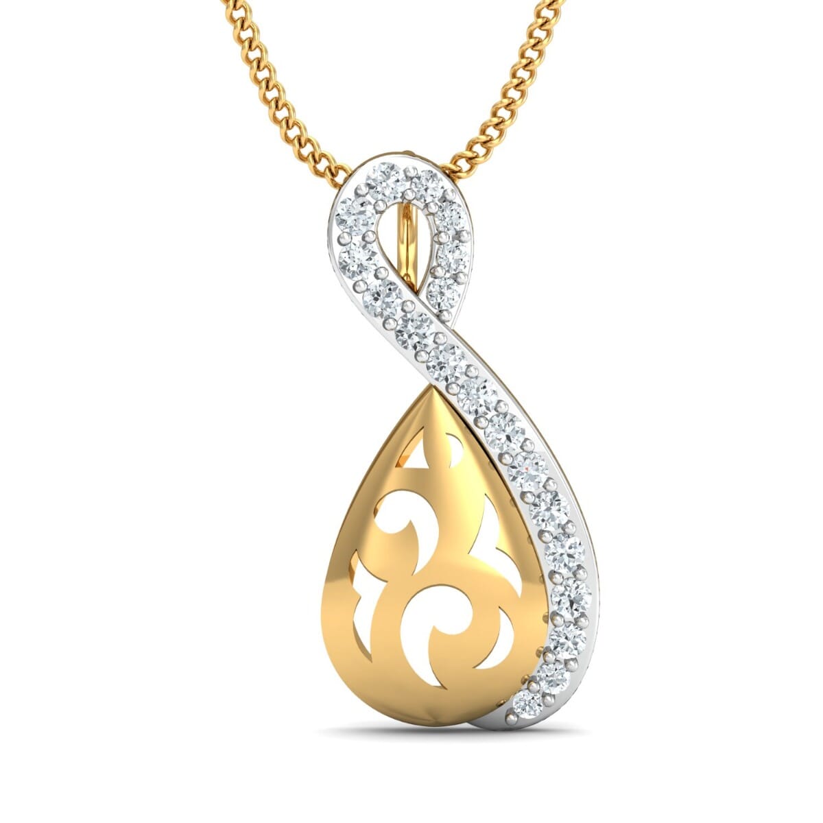 Round Diamond Fancy Pendant