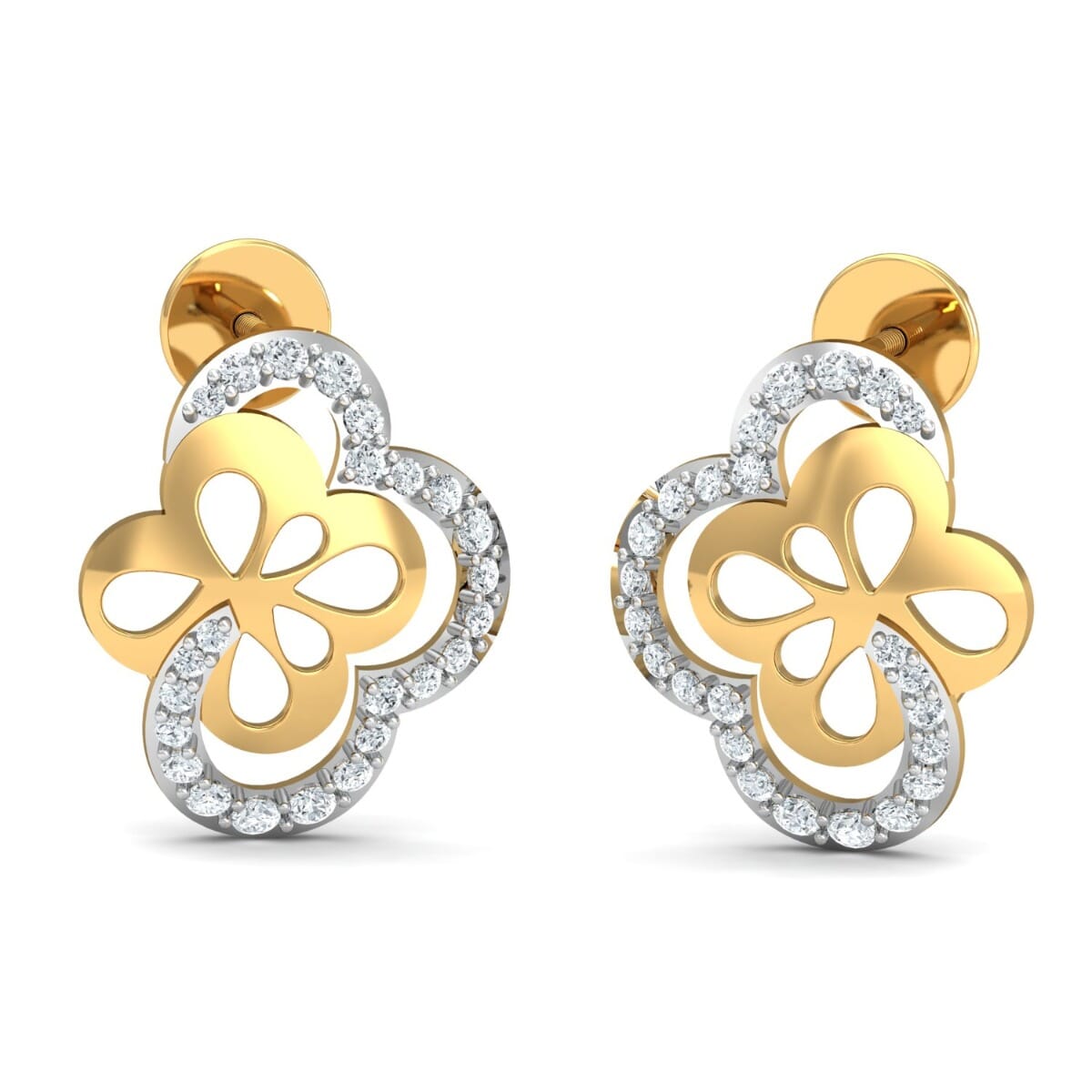 Round Diamond Fancy Earrings