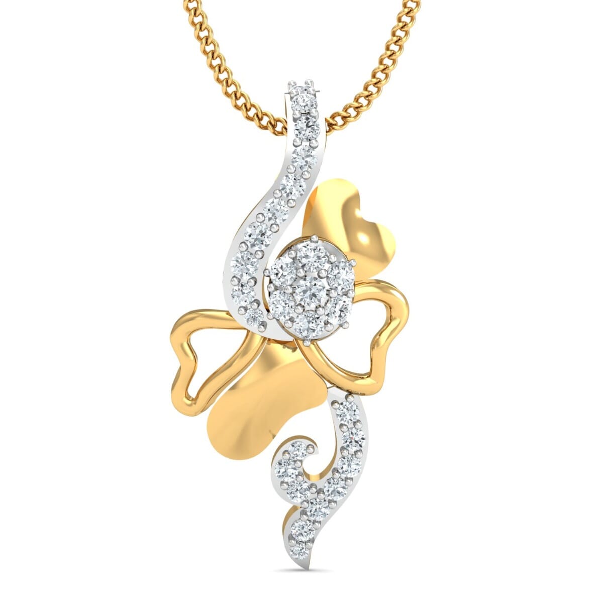 Round Diamond Fancy Pendant