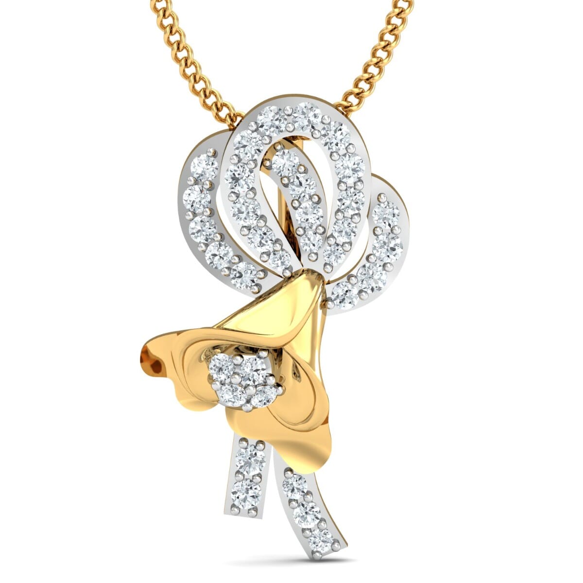 Round Diamond Fancy Pendant