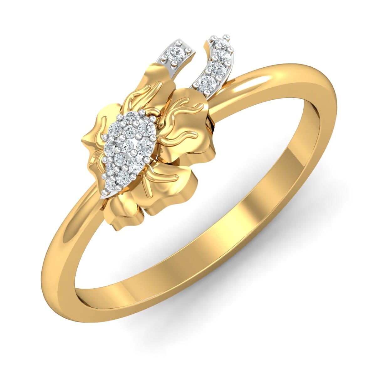 Round Diamond Fancy Ring