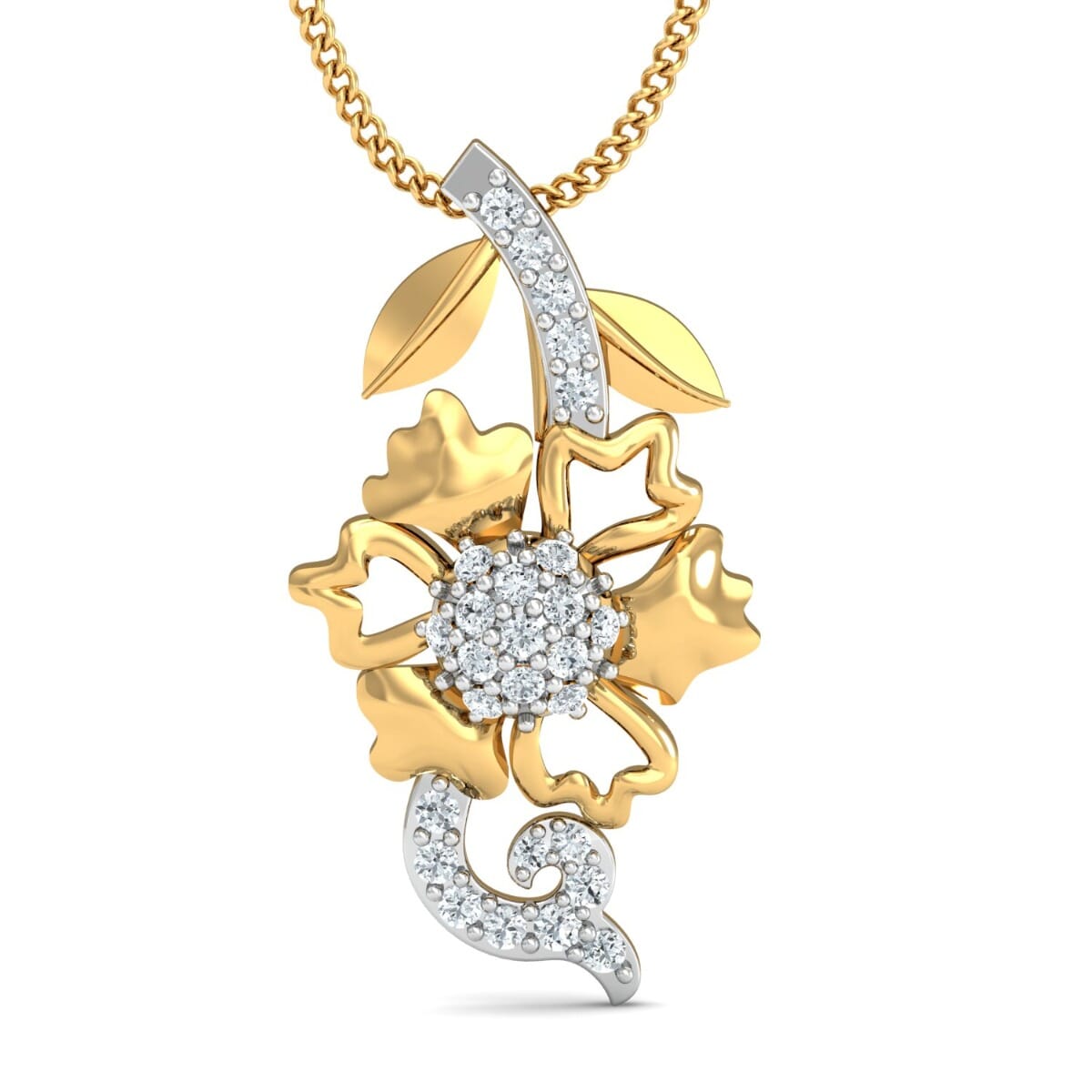Round Diamond Fancy Pendant