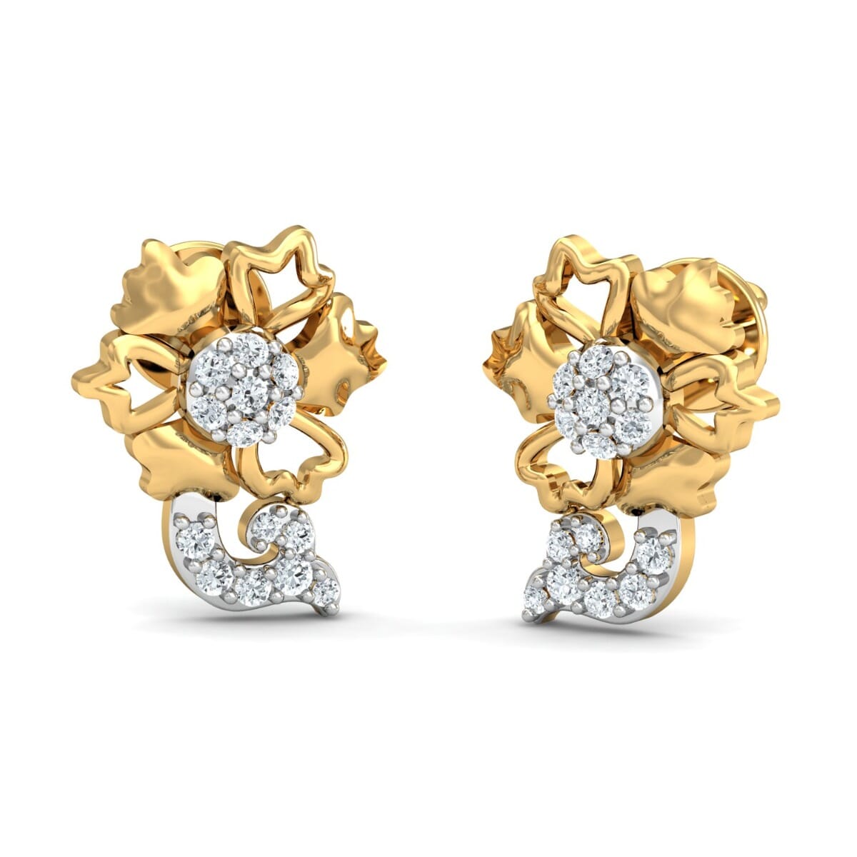 Round Diamond Fancy Earrings