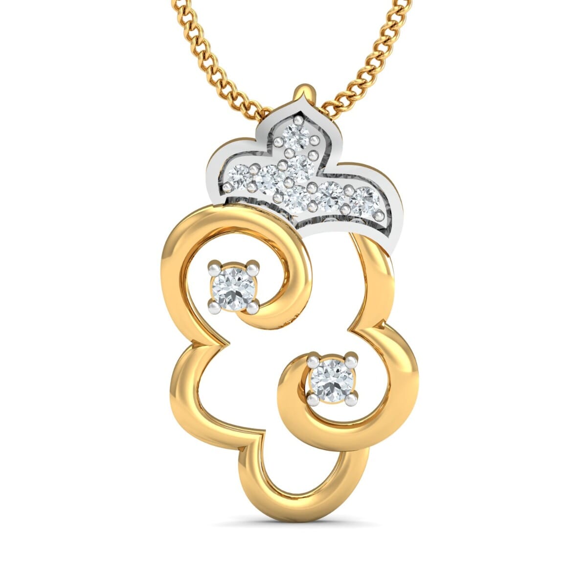 Round Diamond Fancy Pendant