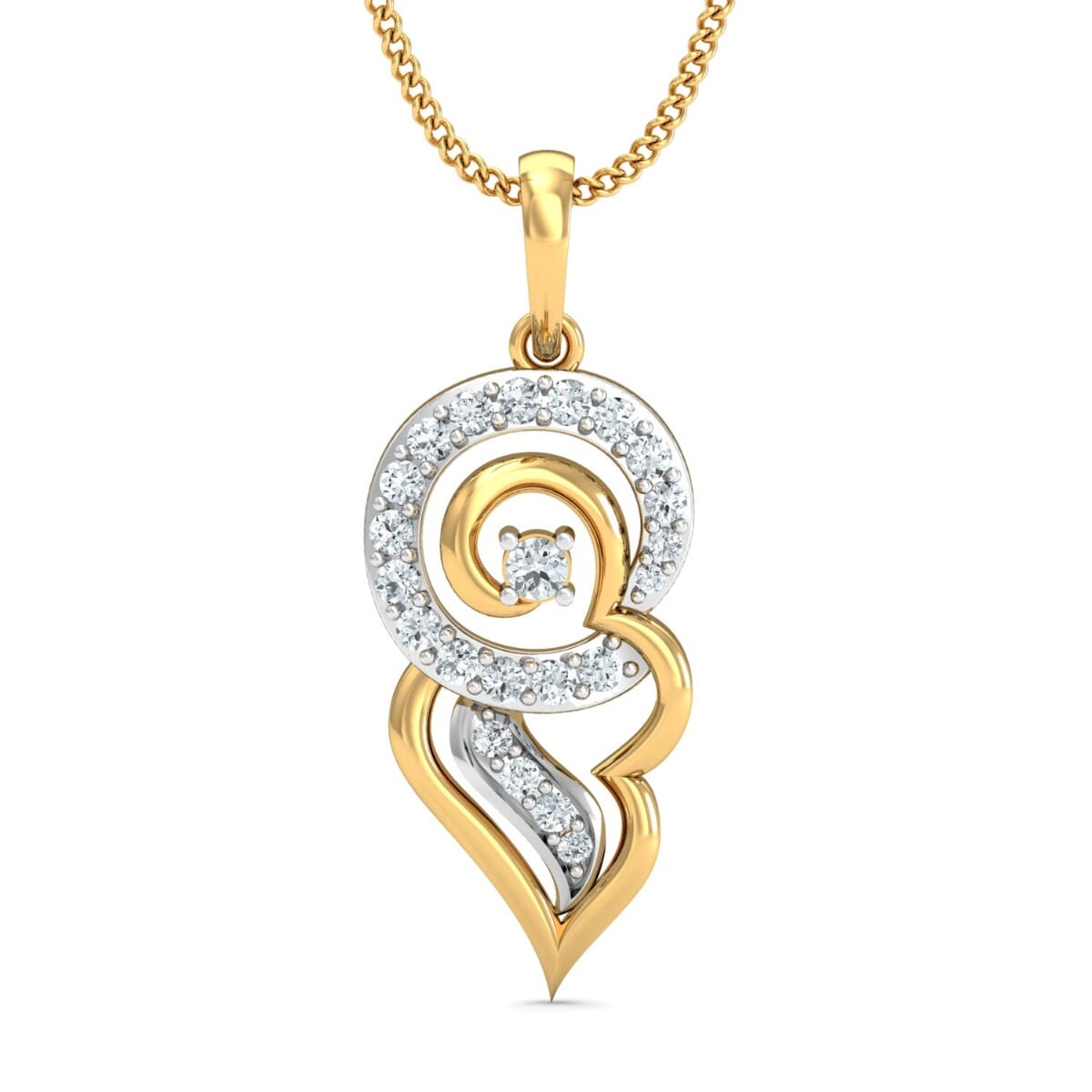 Round Diamond Fancy Pendant