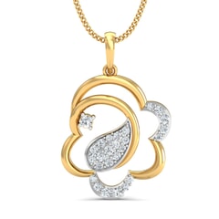 Round Diamond Fancy Pendant