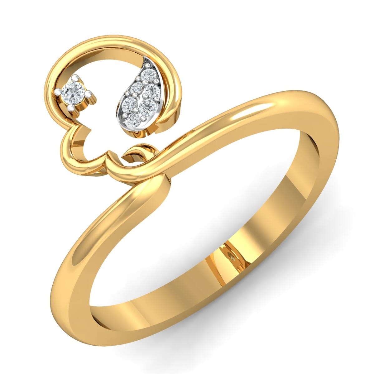 Round Diamond Fancy Ring