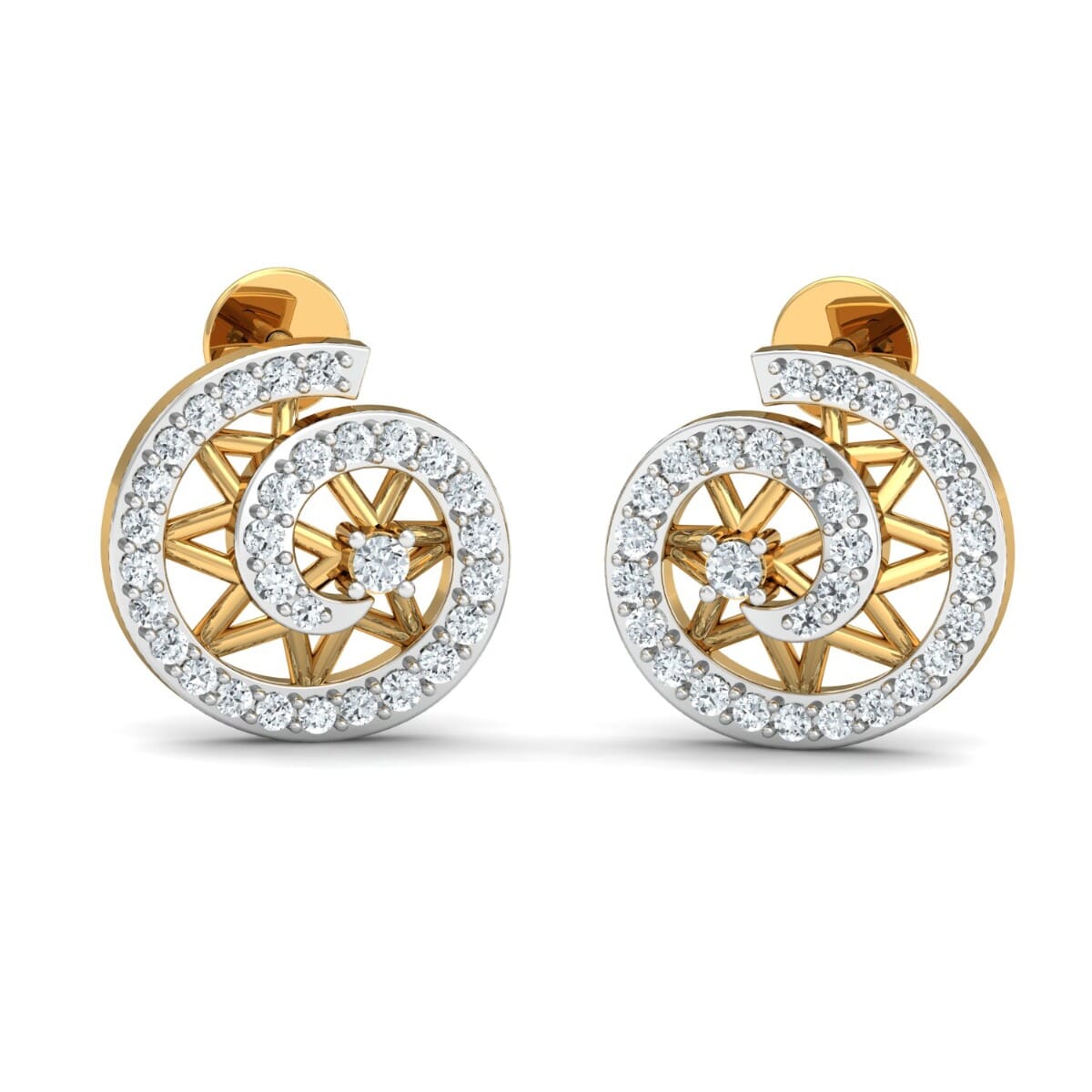 Round Diamond Fancy Earrings