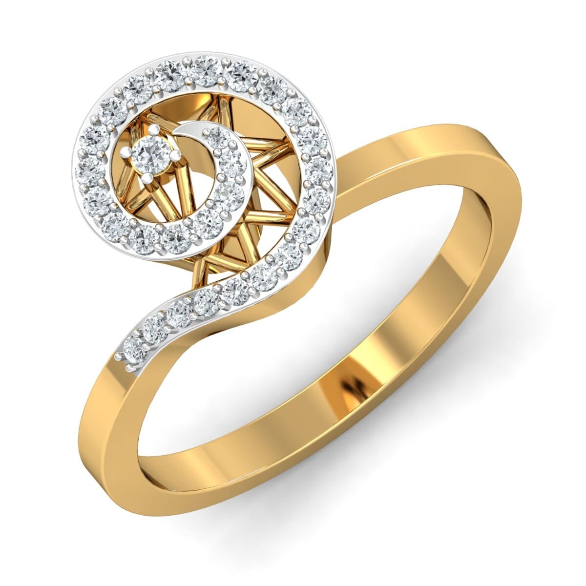 Round Diamond Fancy Ring
