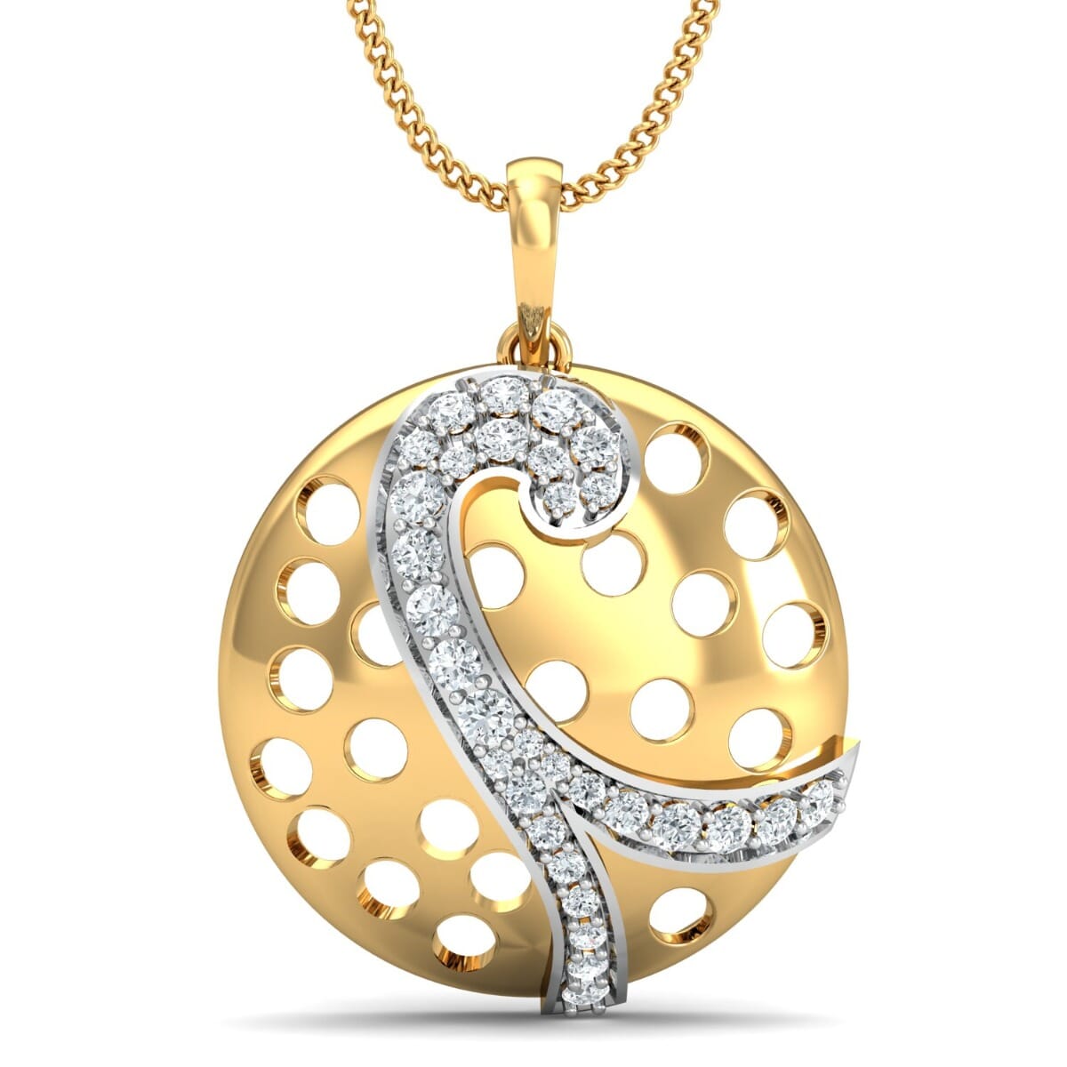 Round Diamond Fancy Pendant