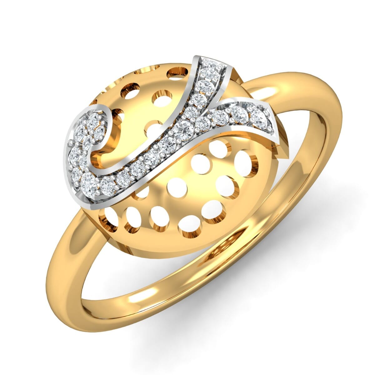 Round Diamond Fancy Ring