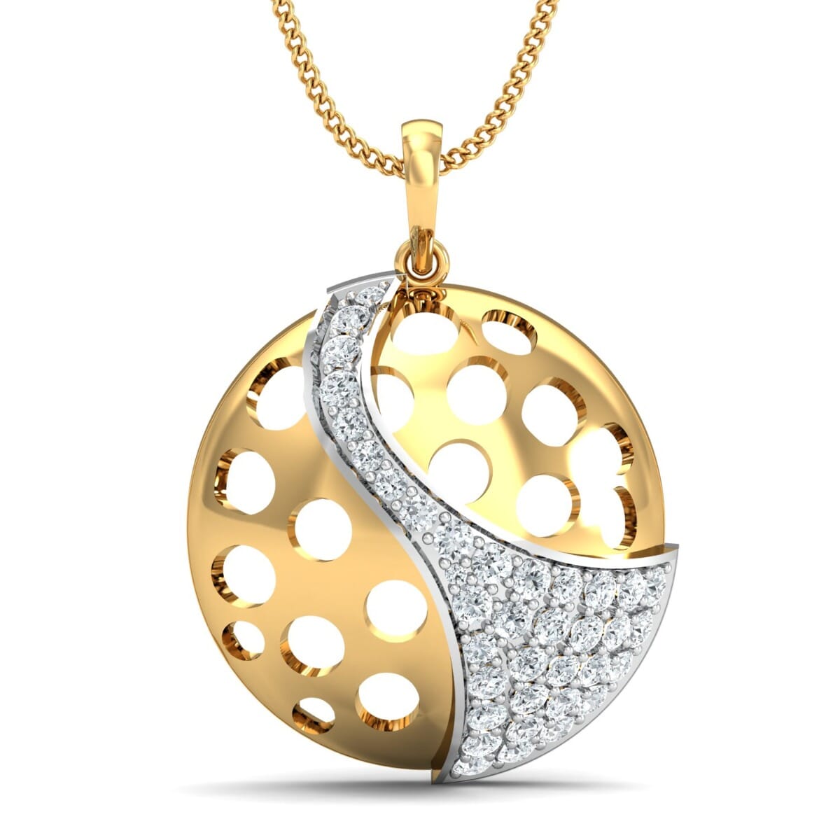 Round Diamond Fancy Pendant