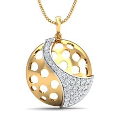 Round Diamond Fancy Pendant