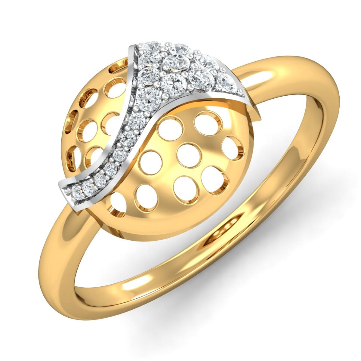 Round Diamond Fancy Ring