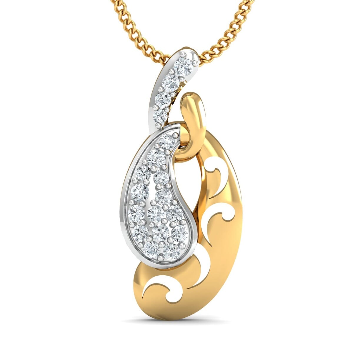 Round Diamond Fancy Pendant