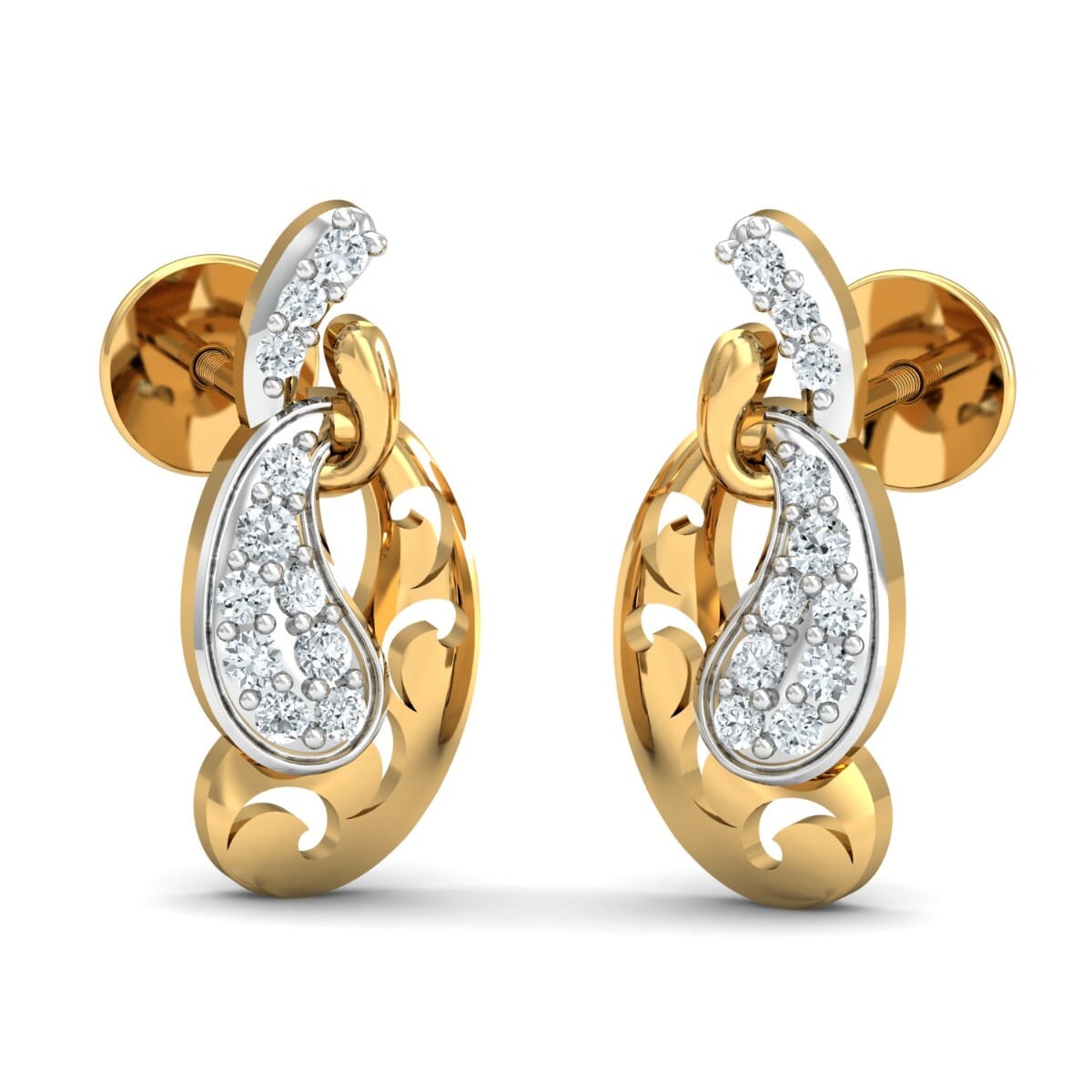 Round Diamond Fancy Earrings