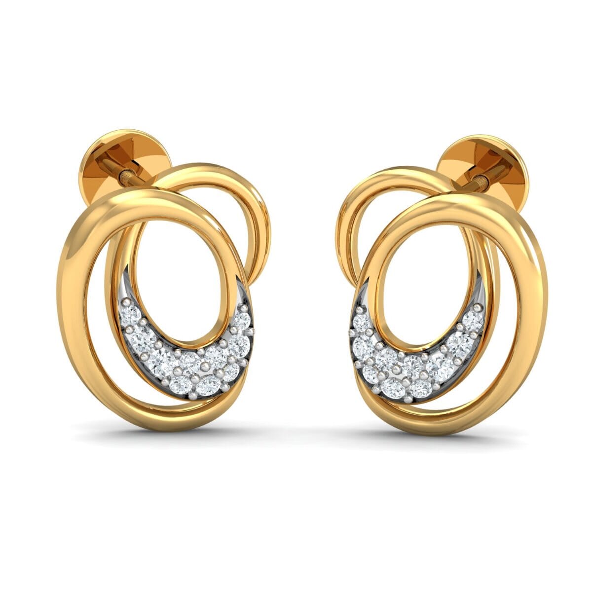 Round Diamond Fancy Earrings