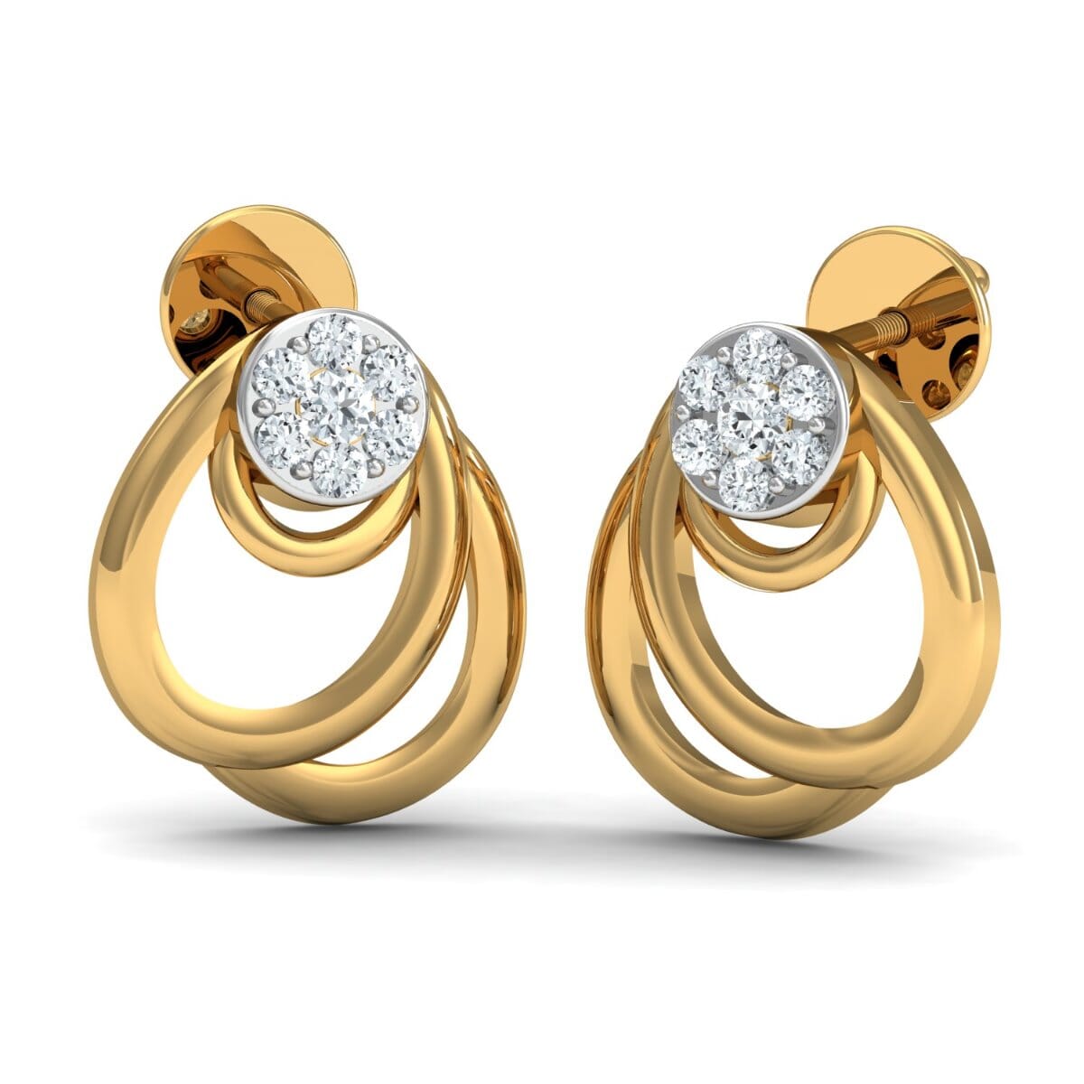 Round Diamond Fancy Earrings
