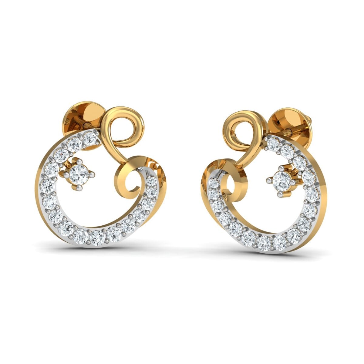 Round Diamond Fancy Earrings
