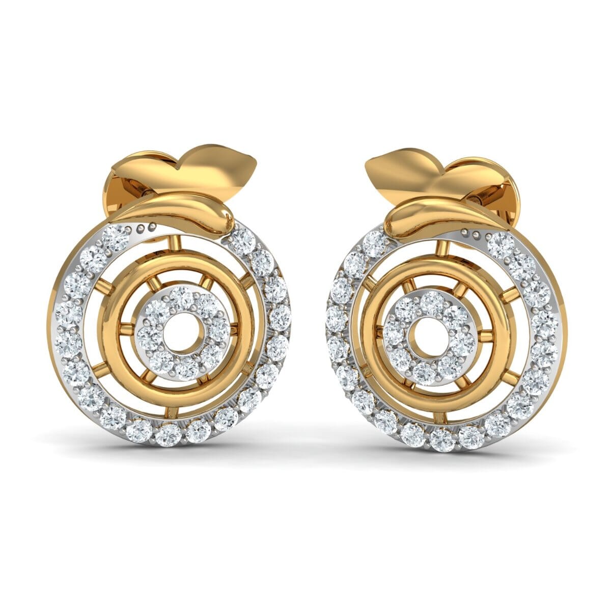Round Diamond Fancy Earrings