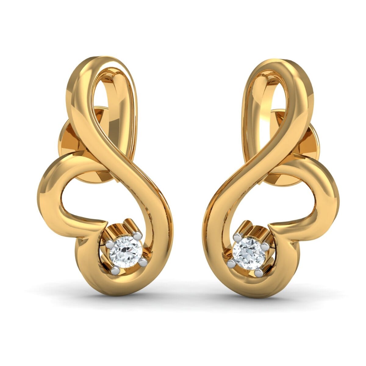 Round Diamond Fancy Earrings