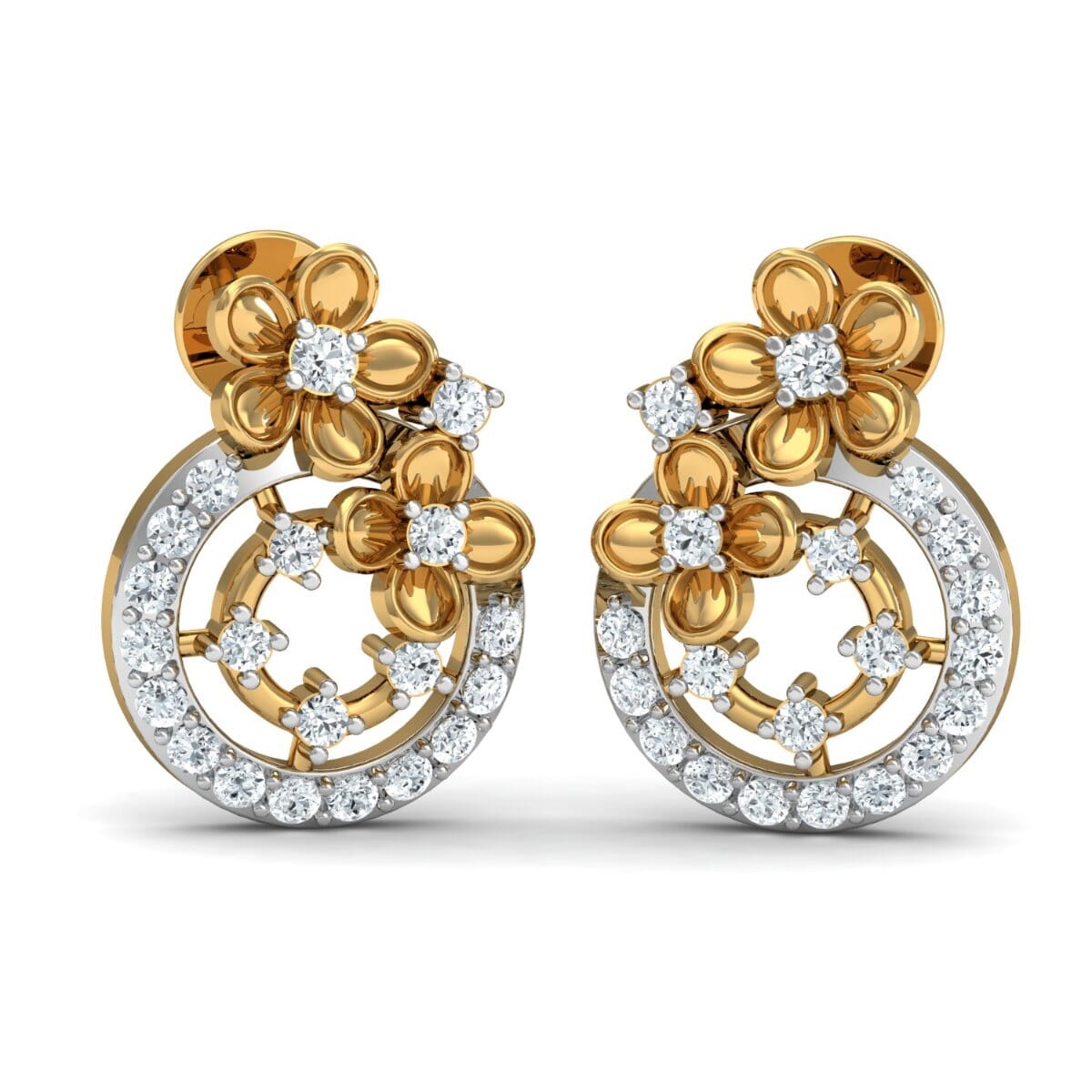 Round Diamond Fancy Earrings