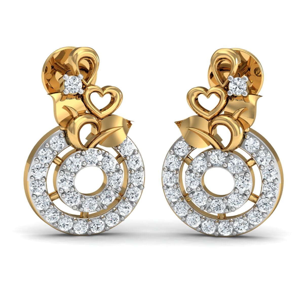 Round Diamond Fancy Earrings