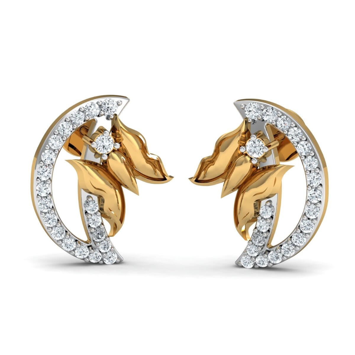 Round Diamond Fancy Earrings