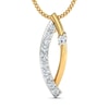 18k Gold and 0.11 carat Round Diamond Fancy Pendant
