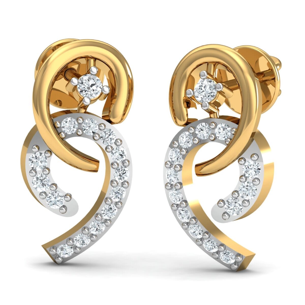 Round Diamond Fancy Earrings