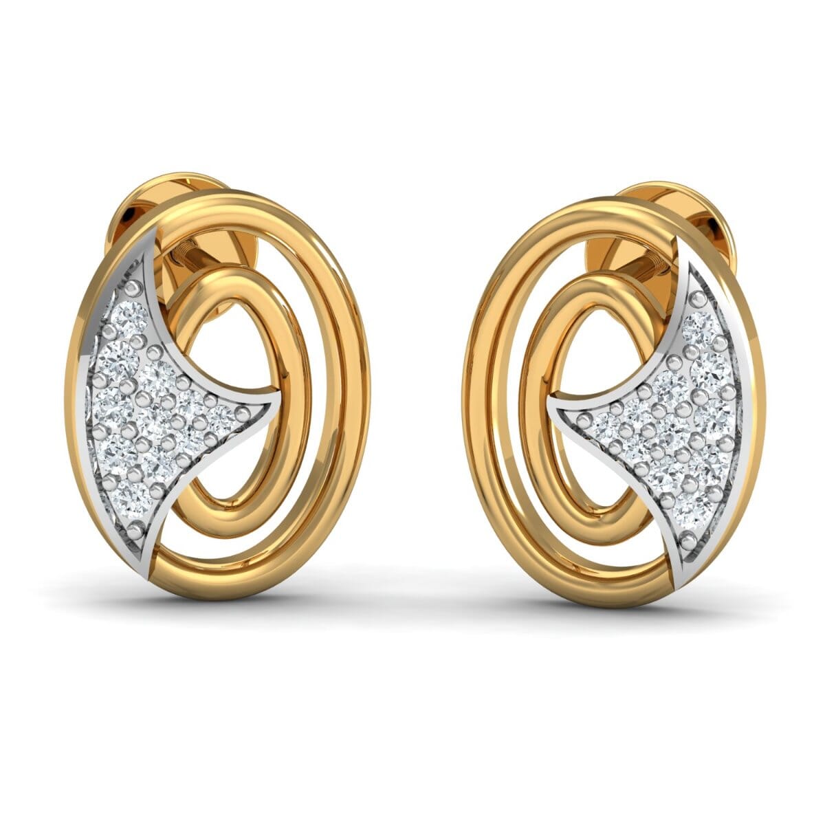 Round Diamond Fancy Earrings