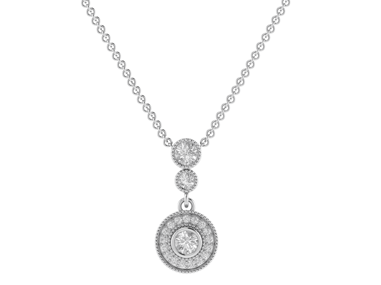 18KT Gold Red Carpet Pendant with 0.51 carat Diamonds