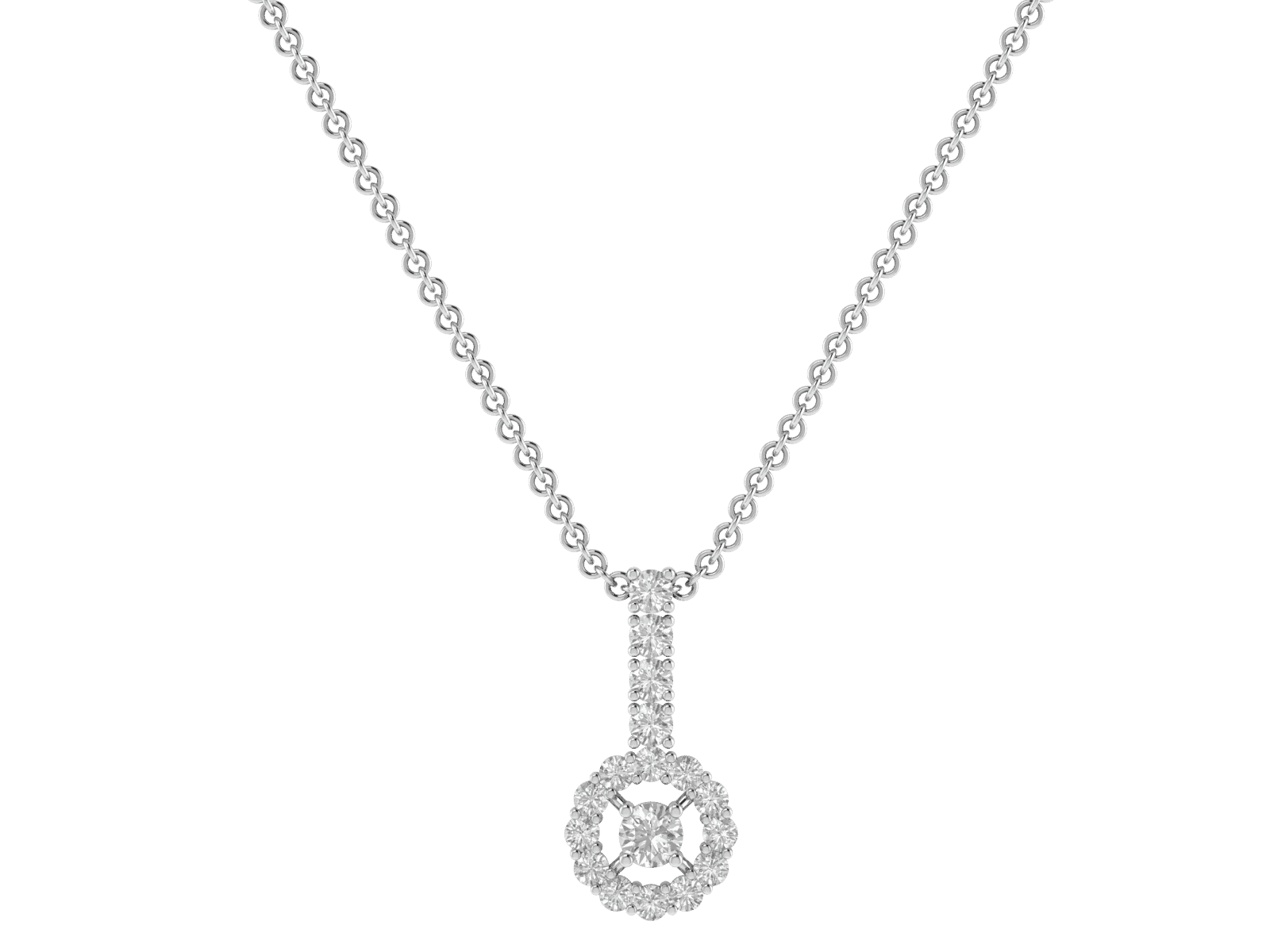 18KT Gold Red Carpet Pendant with 0.40 carat Diamonds