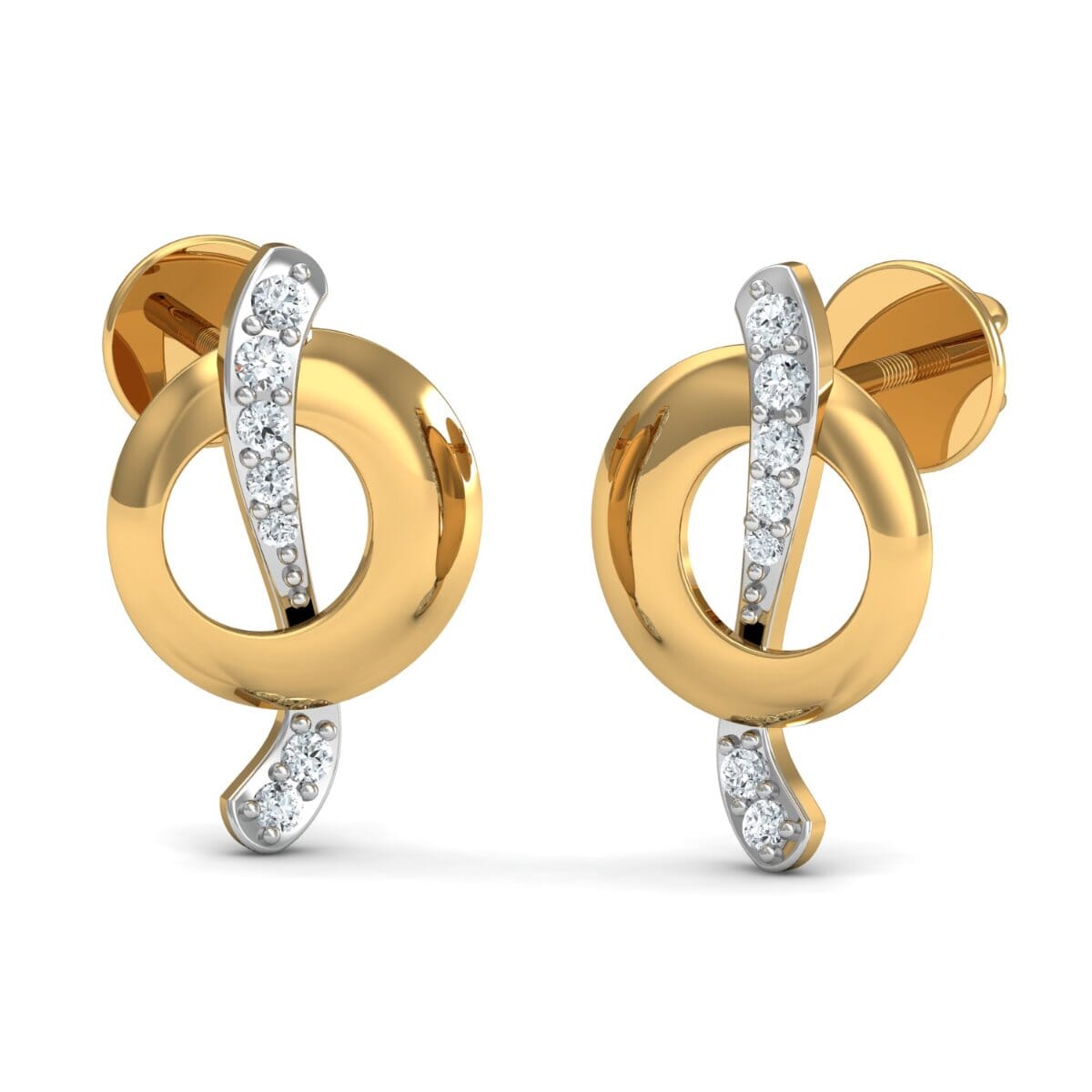 Round Diamond Fancy Earrings