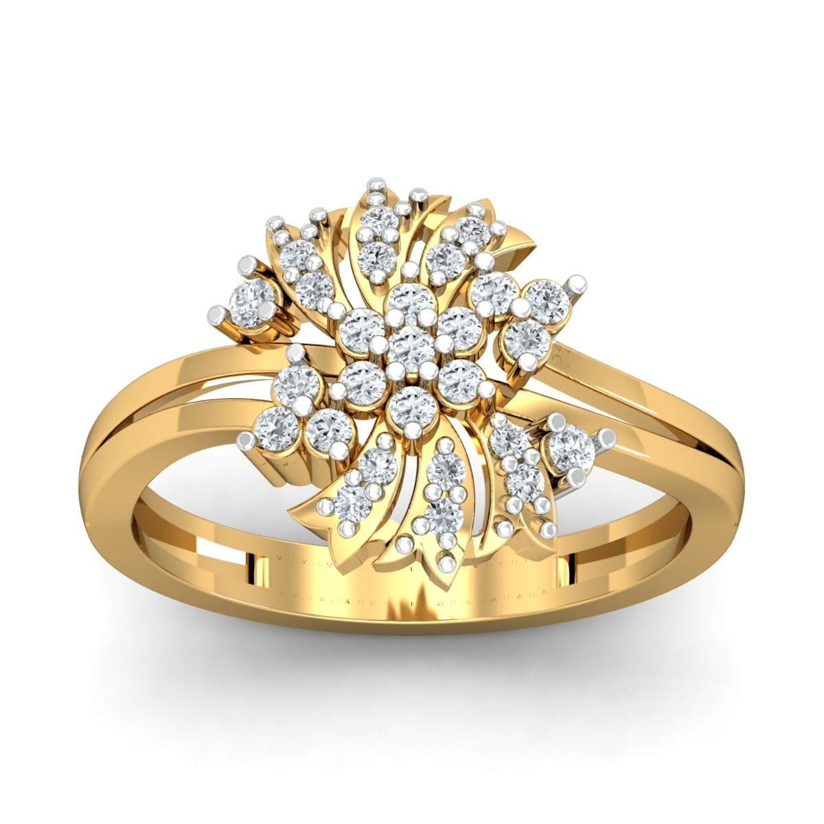 18KT Gold and 0.29 Carat F Color VS Clarity Diamond Ring