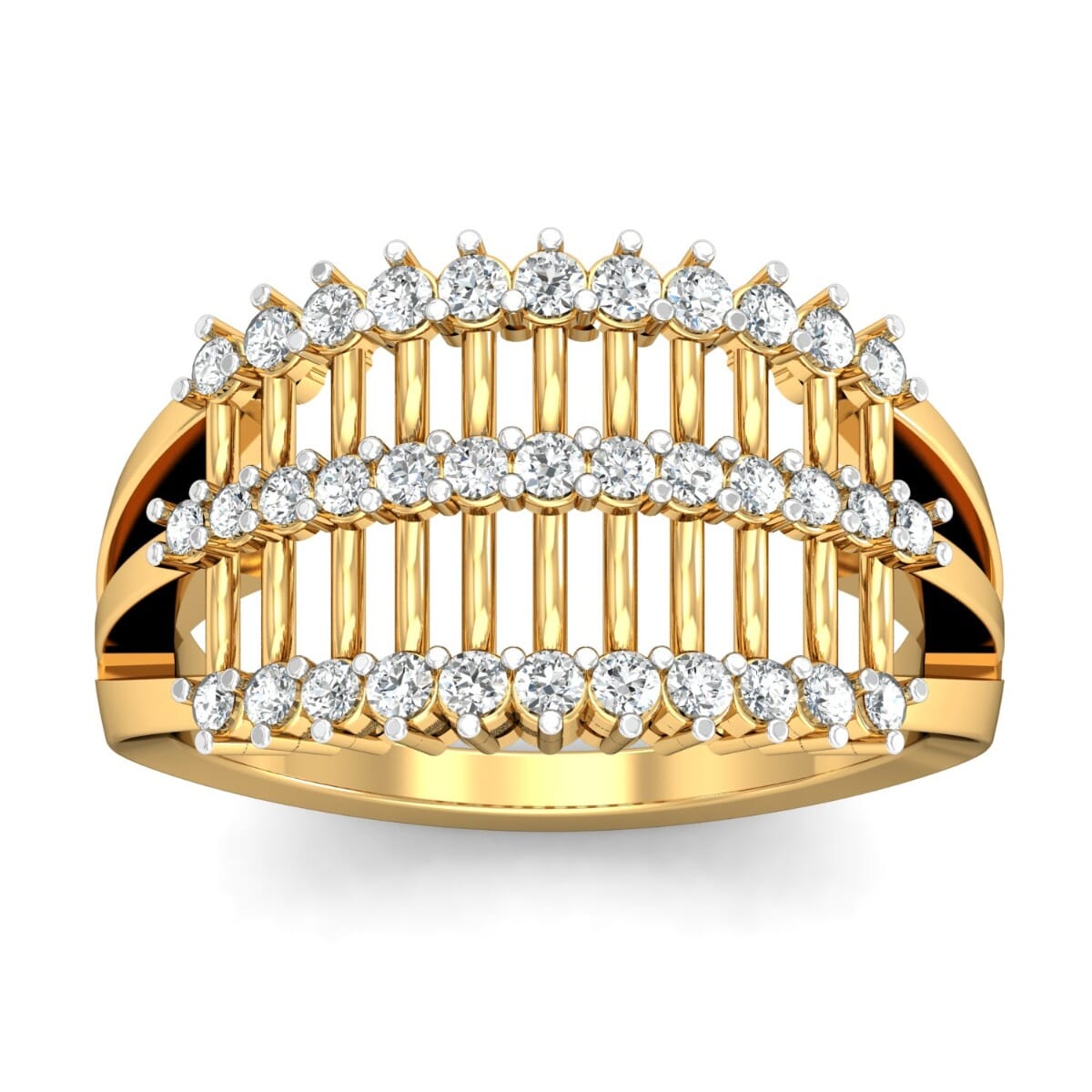 18KT Gold and 0.50 Carat F Color VS Clarity Diamond Ring