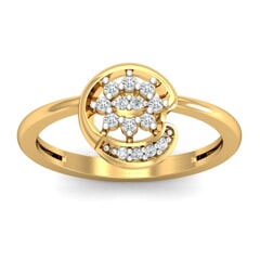 18KT Gold and 0.12 Carat F Color VS Clarity Diamond Ring