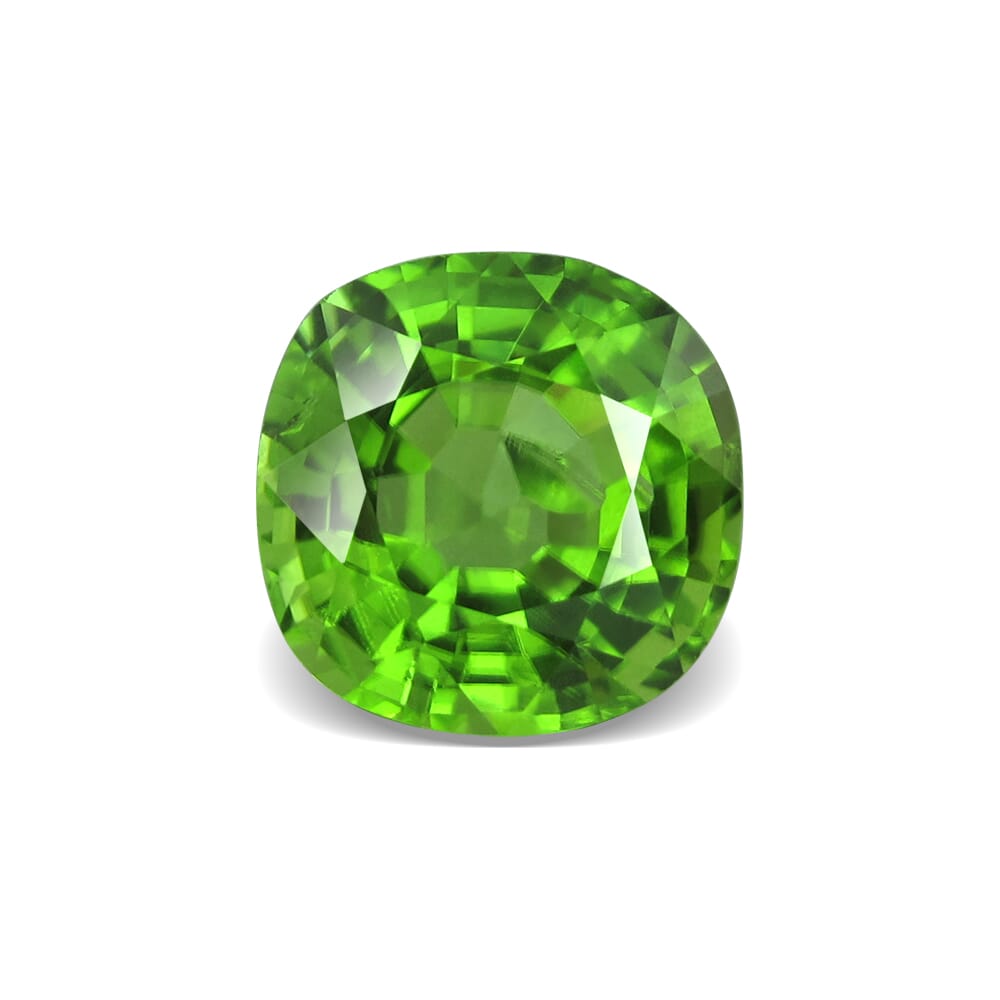 7.62-Carat Slight Inclusion-Clarity Green Burma Peridot