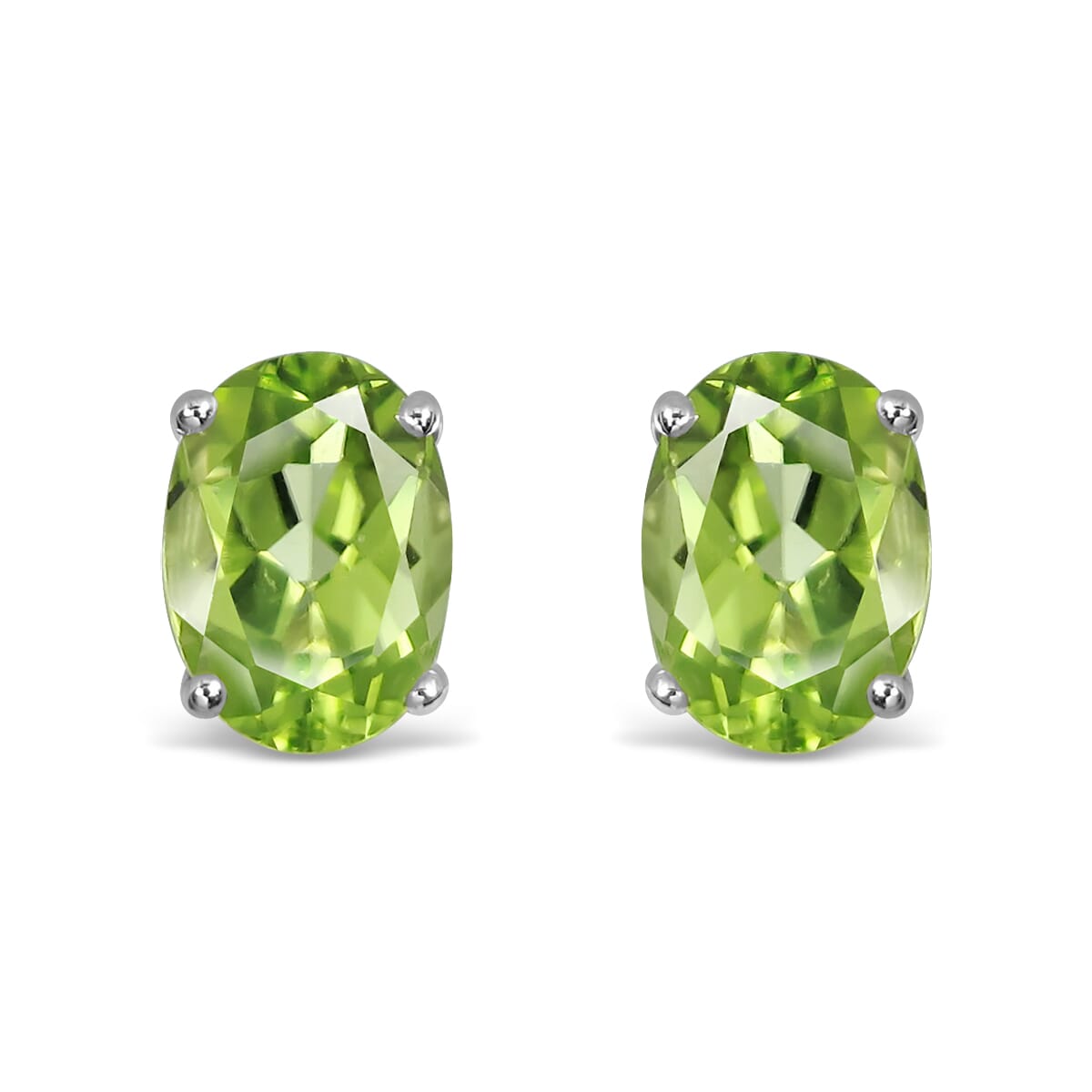 14K Gold Peridot Earrings