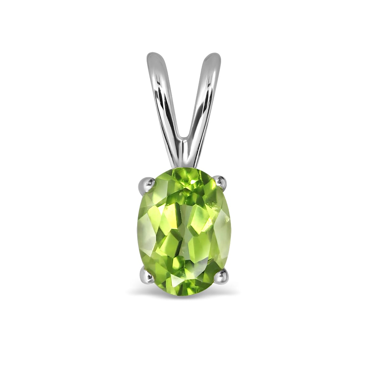 14K Gold Peridot Pendant