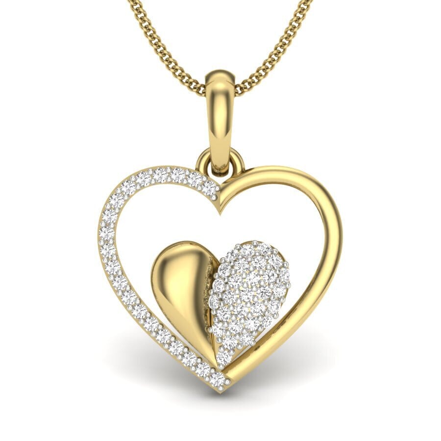 Round Diamond Fancy Pendant