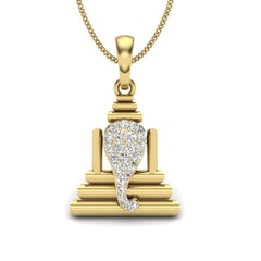 Gold and 0.22 Carat Diamond Pendant