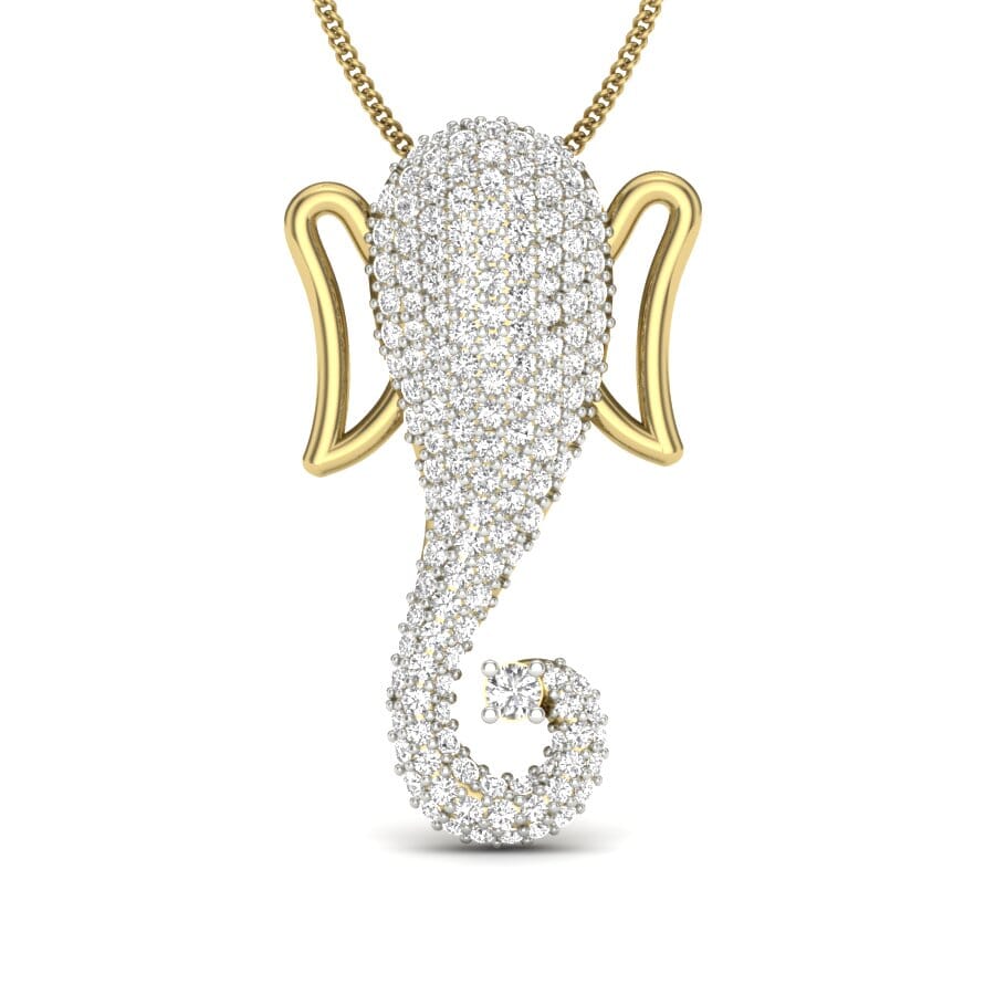 Gold and 0.67 Carat Diamond Pendant