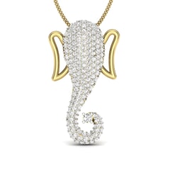 Gold and 0.67 Carat Diamond Pendant