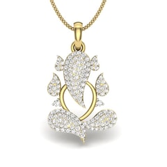 Gold and 0.42 Carat Diamond Pendant